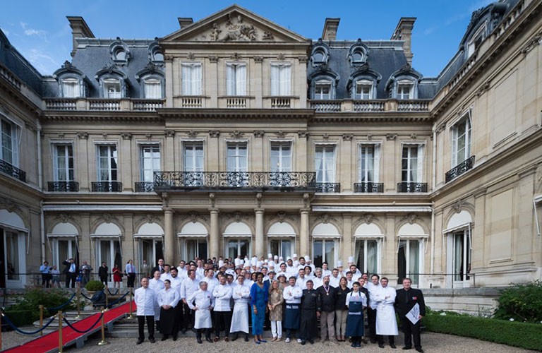 Les chefs français à l'honneur pour le 240e anniversaire de l'indépendance des États-Unis dans les jardins de la résidence de l'ambassadeur à Paris©US EMBASSY Paris